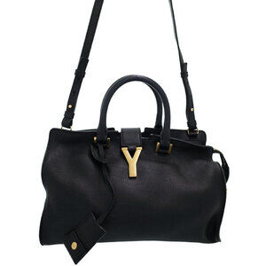 SAINT LAURENT PARIS Monogram Cabas 2way Leather HandBag